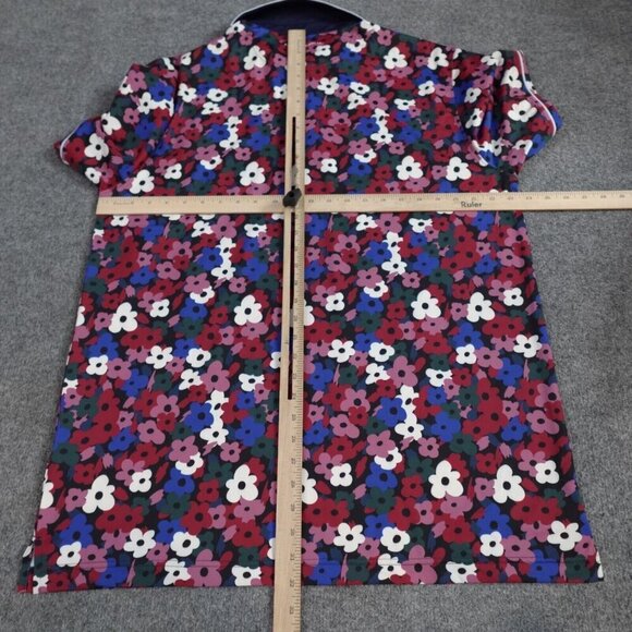Extracurricular Polo Shirt Mens XL Blue All Over Floral Print NEW - Picture 3 of 6